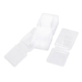 100PCS Wax Melt Molds Calmshell PET Separate Transparent Hanging Hole Empty Wax Melt Container for DIY Candles Chocolate Rectangle