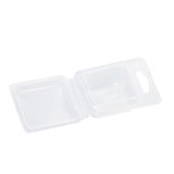 100PCS Wax Melt Molds Calmshell PET Separate Transparent Hanging Hole Empty Wax Melt Container for DIY Candles Chocolate Rectangle