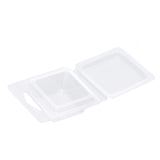 100PCS Wax Melt Molds Calmshell PET Separate Transparent Hanging Hole Empty Wax Melt Container for DIY Candles Chocolate Rectangle