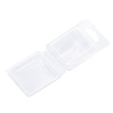 100PCS Wax Melt Molds Calmshell PET Separate Transparent Hanging Hole Empty Wax Melt Container for DIY Candles Chocolate Rectangle