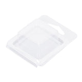 100PCS Wax Melt Molds Calmshell PET Separate Transparent Hanging Hole Empty Wax Melt Container for DIY Candles Chocolate Rectangle - Extra Image