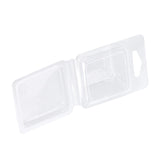 100PCS Wax Melt Molds Calmshell PET Separate Transparent Hanging Hole Empty Wax Melt Container for DIY Candles Chocolate Rectangle - Extra Image