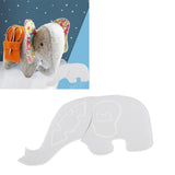 Lovely Elephant Decor Template Elephant Template Sewing Supplies for Sewing Art Craft L 30.5cm/12in - Extra Image