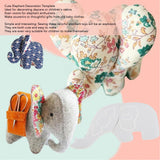 Lovely Elephant Decor Template Elephant Template Sewing Supplies for Sewing Art Craft L 30.5cm/12in