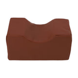 Ankle Pillow Foot Elevator Sponge Breathable Anti Bedsore Cushion Leg Rest Elevating Pad for Elderly Patient Injury Relieve Brown - Top-Down View