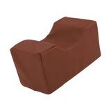 Ankle Pillow Foot Elevator Sponge Breathable Anti Bedsore Cushion Leg Rest Elevating Pad for Elderly Patient Injury Relieve Brown - Rear View