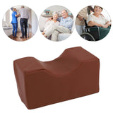 Ankle Pillow Foot Elevator Sponge Breathable Anti Bedsore Cushion Leg Rest Elevating Pad for Elderly Patient Injury Relieve Brown