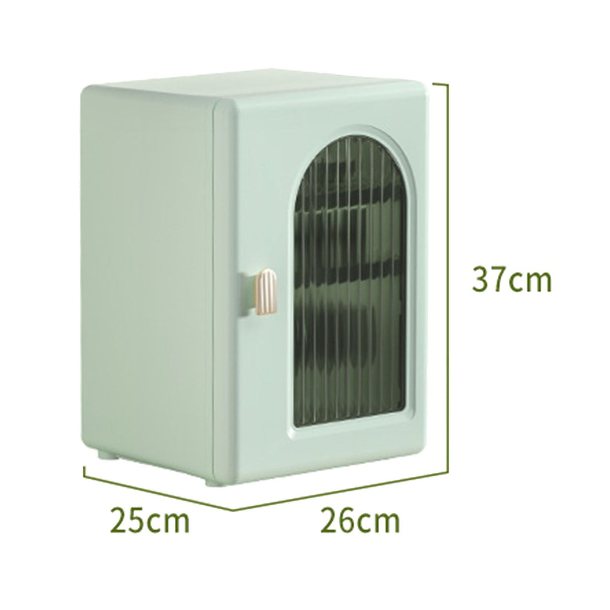 Water Cup Cabinet Multi Layer Multifunctional Dust Proof Minimalist Design Cup Storage Rack for Home Desktop Coffee Cups Tea Cups Creamy Green