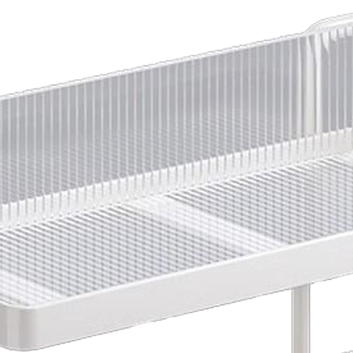 Countertop Shelf Organizer Carbon Steel 2 Tier Multifunctional Kitchen Spice Rack for Bedroom Bathroom Cupboard Under Sink Cream White