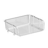 Transparent Desktop Stationery Organizer Stackable Stationery Files Storage Shelf Desktop Organizer S 26.5x20.2x8cm