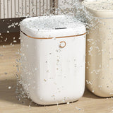 Automatic Trash Can 20L Touchless Sensor Easy Clean PP Waterproof Electric Garbage Bin for Kitchen Bathroom White Golden Battery Free