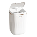 Automatic Trash Can 20L Touchless Sensor Easy Clean PP Waterproof Electric Garbage Bin for Kitchen Bathroom White Golden Battery Powered