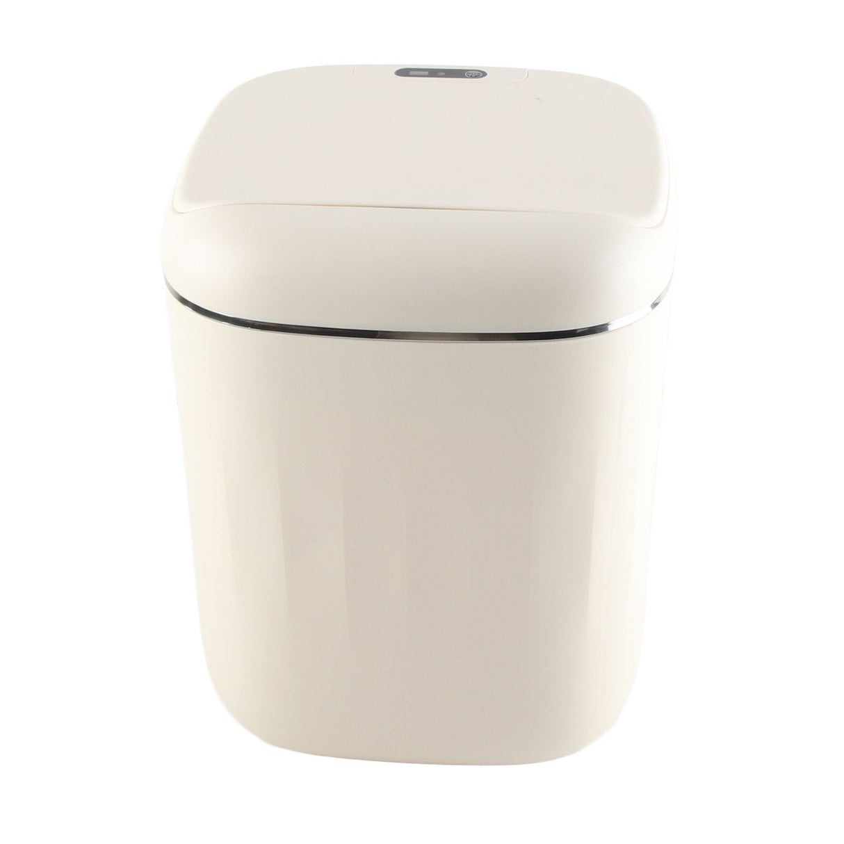 Automatic Trash Can 20L Touchless Sensor Easy Clean PP Waterproof Electric Garbage Bin for Kitchen Bathroom Cream White Battery Free