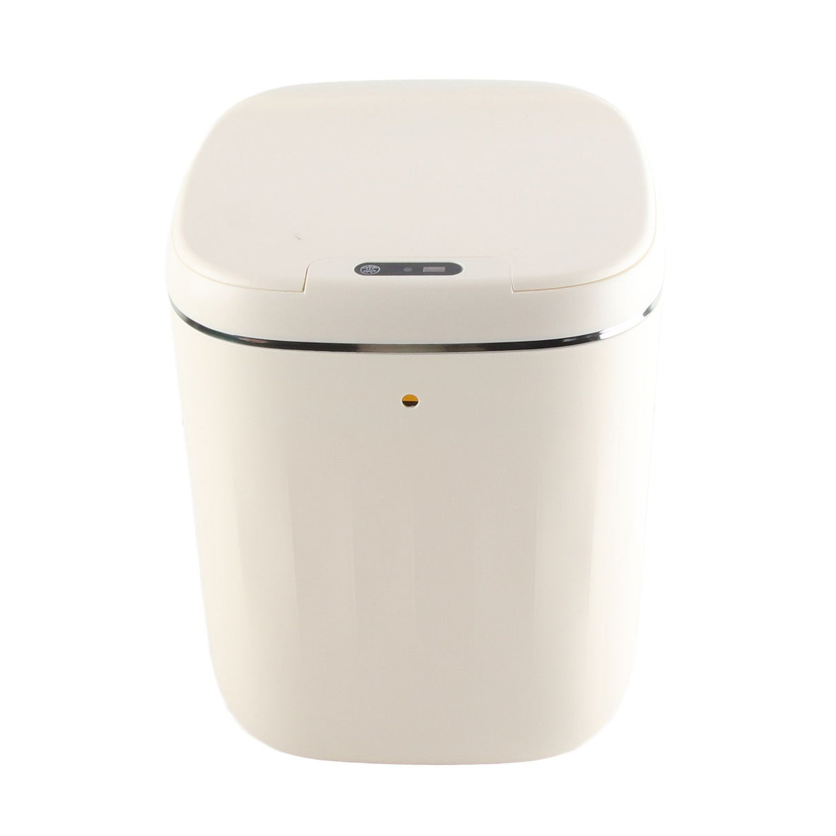 Automatic Trash Can 20L Touchless Sensor Easy Clean PP Waterproof Electric Garbage Bin for Kitchen Bathroom Cream White Battery Free