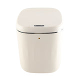 Automatic Trash Can 20L Touchless Sensor Easy Clean PP Waterproof Electric Garbage Bin for Kitchen Bathroom Cream White Battery Free