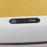 Automatic Trash Can 20L Touchless Sensor Easy Clean PP Waterproof Electric Garbage Bin for Kitchen Bathroom Cream White Battery Free - Low Angle