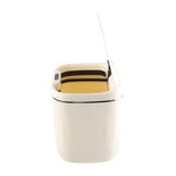 Automatic Trash Can 20L Touchless Sensor Easy Clean PP Waterproof Electric Garbage Bin for Kitchen Bathroom Cream White Battery Free