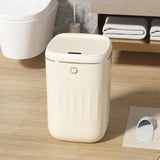 Automatic Trash Can 20L Touchless Sensor Easy Clean PP Waterproof Electric Garbage Bin for Kitchen Bathroom Cream White Battery Powered - Extra Image