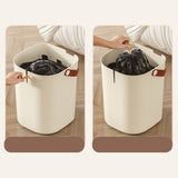 20L Sensor Trash Can with Handle ABS Automatic Induction Touchless Garbage Can for Bathroom Cream Color - Extra Image