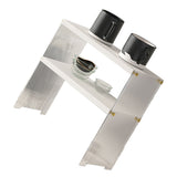Coffee Mug Storage Shelf Stable Support Large Capacity Countertop Organizer for Living Room Bedroom White 2 Tier - Top-Down View