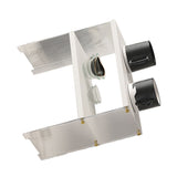 Coffee Mug Storage Shelf Stable Support Large Capacity Countertop Organizer for Living Room Bedroom White 2 Tier - Low Angle