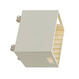 Book Storage Box with Dual Side Handles Stackable 50kg Load Bearing Multifunctional Use File Storage Bins With Wheel