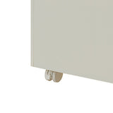 Book Storage Box with Dual Side Handles Stackable 50kg Load Bearing Multifunctional Use File Storage Bins With Wheel