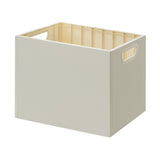 Book Storage Box with Dual Side Handles Stackable 50kg Load Bearing Multifunctional Use File Storage Bins Without Wheel