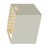 Book Storage Box with Dual Side Handles Stackable 50kg Load Bearing Multifunctional Use File Storage Bins Without Wheel