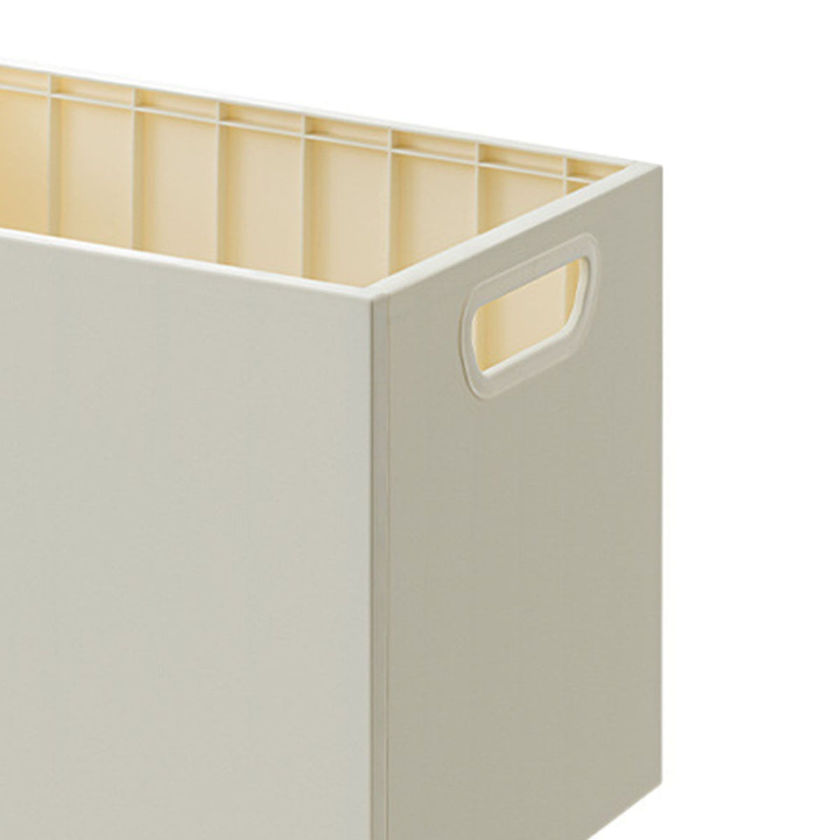 Book Storage Box with Dual Side Handles Stackable 50kg Load Bearing Multifunctional Use File Storage Bins Without Wheel