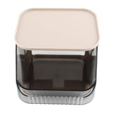 Tea Bag Storage Rack Multifunctional Desktop Office Desk Capsule Coffee Standing Box Plastic Acrylic Gray - Rear View