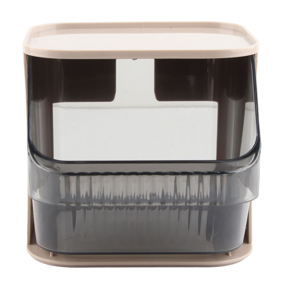 Tea Bag Storage Rack Multifunctional Desktop Office Desk Capsule Coffee Standing Box Plastic Acrylic Gray