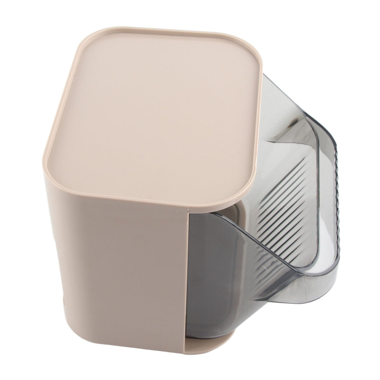 Tea Bag Storage Rack Multifunctional Desktop Office Desk Capsule Coffee Standing Box Plastic Acrylic Gray