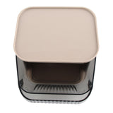 Tea Bag Storage Rack Multifunctional Desktop Office Desk Capsule Coffee Standing Box Plastic Acrylic Gray