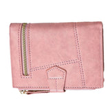 Women Wallet PU Leather Short Small Size Multiple Slots Card Holder Coin Purse for Daily Life Pink - Extra Image