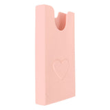 Beach Bag Phone Holder Silicone Phone Case Wallet Holder Insert Accessory Secure Attachment Keep Phone Handy Pink - Side View