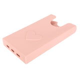 Beach Bag Phone Holder Silicone Phone Case Wallet Holder Insert Accessory Secure Attachment Keep Phone Handy Pink - 45-Degree Angle
