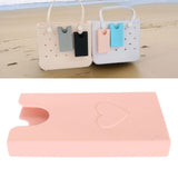 Beach Bag Phone Holder Silicone Phone Case Wallet Holder Insert Accessory Secure Attachment Keep Phone Handy Pink