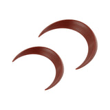 2Pcs Moon Hair Fork ABS Decorative Portable Moon Hairpin Hair Stick for Daily Shopping Cosplays Brown - 45-Degree Angle