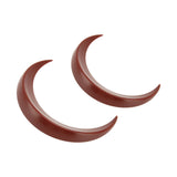 2Pcs Moon Hair Fork ABS Decorative Portable Moon Hairpin Hair Stick for Daily Shopping Cosplays Brown - Close-Up Angle