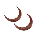 2Pcs Moon Hair Fork ABS Decorative Portable Moon Hairpin Hair Stick for Daily Shopping Cosplays Brown - Low Angle