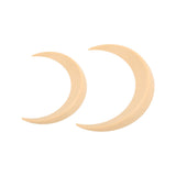 2Pcs Moon Hair Fork ABS Decorative Portable Moon Hairpin Hair Stick for Daily Shopping Cosplays Beige