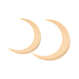 2Pcs Moon Hair Fork ABS Decorative Portable Moon Hairpin Hair Stick for Daily Shopping Cosplays Beige