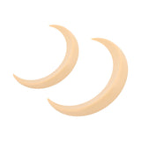 2Pcs Moon Hair Fork ABS Decorative Portable Moon Hairpin Hair Stick for Daily Shopping Cosplays Beige