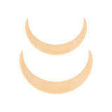 2Pcs Moon Hair Fork ABS Decorative Portable Moon Hairpin Hair Stick for Daily Shopping Cosplays Beige