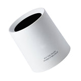 Desktop Trash Can Animal Pattern Cute Portable Mini Waste Basket for Study Office 1.5L White