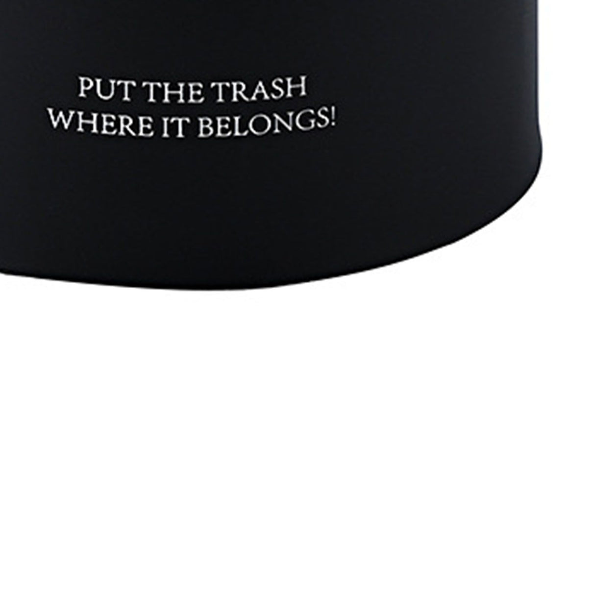 Desktop Trash Can Animal Pattern Cute Portable Mini Waste Basket for Study Office 1.5L Black
