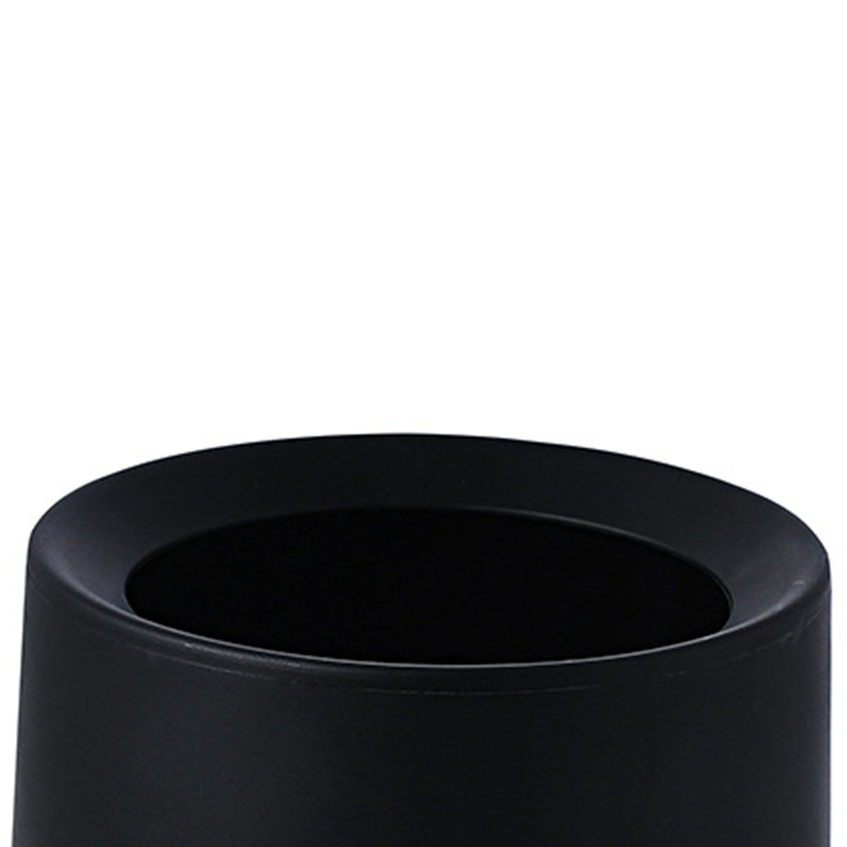 Desktop Trash Can Animal Pattern Cute Portable Mini Waste Basket for Study Office 1.5L Black