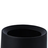 Desktop Trash Can Animal Pattern Cute Portable Mini Waste Basket for Study Office 1.5L Black
