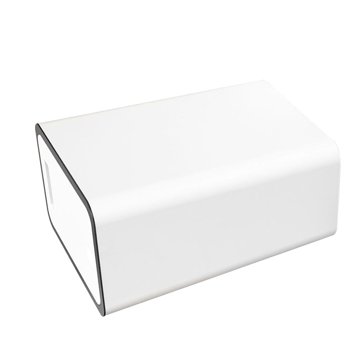 Press Type Trash Can with Cover 15L Capacity Plastic Garbage Bin for Bathroom Toilet Kitchen White